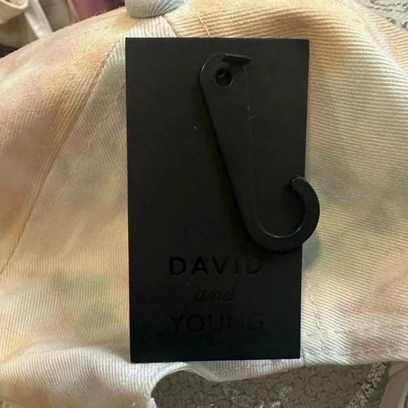 David and young tie dye pink blue yellow peach baseball cap NWT - Picture 3 of 7